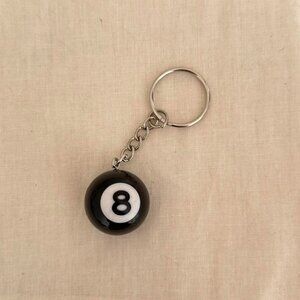 COPY - Y2K 2000s 8-ball keyring keychain